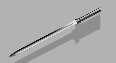blade daywalker sword replica prop cosplay marvel games toys 3d print model - Mito3D