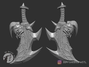 blade of exile cosplay god war - stl file hammer mjolnir thor horror halloween kratos game accessories axe equipment toy weapon sword shield toys games 3d print model - Mito3D