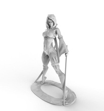 blade woman art armored military fantasy statuette sculptures 3d print model - Mito3D