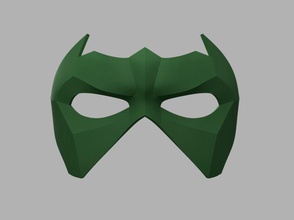 blademaster robin mask batman domino dccomics games toys 3d print model - Mito3D
