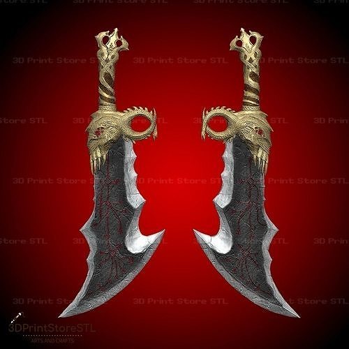 lame caos Dio guerra cosplay fan arte martello mjolnir thor lama orrore Halloween kratos gioco Accessori ascia attrezzature giocattolo arma spada scudo giocattoli esilio Giochi 3D print model - Mito3D