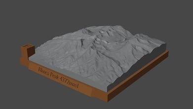 blanca Gipfel Berg Landschaft Vulkan Terrain Umgebung Natur Photogrammetrie Elevation Wissenschaft 3d print model - Mito3D