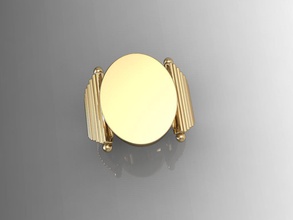 em branco cantar anel jóias ouro jóia de prata o personagem humanos outros anéis 3d print model - Mito3D