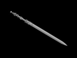 blasfemo penitente s espada mea culpa agudo afilado acero arte peligro cuchillo arma corte juego videojuego juegos juguetes 3d print model - Mito3D