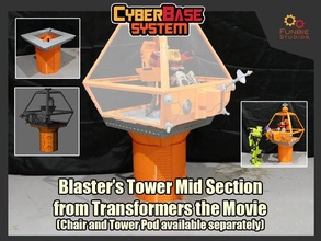 Lazer kule orta transformatörler film 86 oyunlar oyuncaklar 3d print model - Mito3D