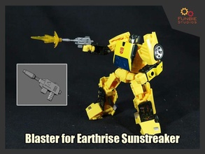 blaster transformers earthrise sunstreaker addon games toys 3d print model - Mito3D