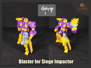 blaster transformers siege impactor wfc games toys 3d print model - Mito3D