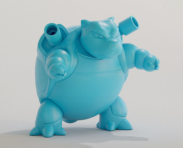 blastoise brinquedo tartaruga juguete pokémon agua evolução jogos brinquedos 3D print model - Mito3D