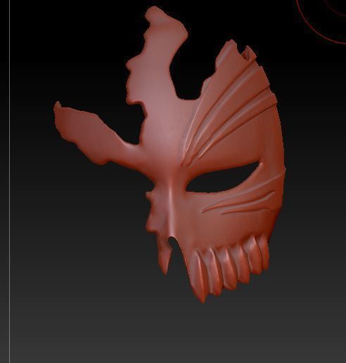 bleach broken mask kurosaki ichigo anime games toys 3D print model - Mito3D