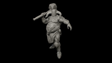 plaga tirano martillo guerra grasa muerto muertos vivientes Arte esculturas 3d print model - Mito3D