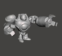 i blitzcrank 3d modelo robot liga of leyendas salvaje grieta iblitzcrank juegos juguetes 3d print model - Mito3D