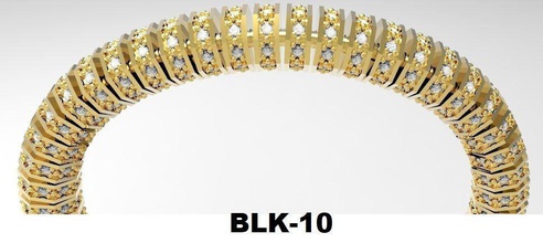 blk-10 bijoux or d'argent le bracelet blaklik diamant blanc les bracelets 3d print model - Mito3D