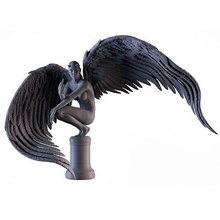 sangre ángel escultura estatua dios ala estatuilla cupido enamorado arte miniatura 3dprinter imprimible personas esculturas 3d print model - Mito3D