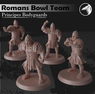 kan çanak Roma lejyonerler prensipler korumalar Bloodbowl fantezi Futbol takım asker yazı tahtası oyun minis minyatürler oyunlar oyuncaklar 3d print model - Mito3D