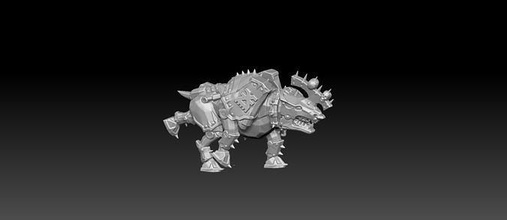 blood rhinos rhino mechanical mount slaughter games toys board 3d print model - Mito3D