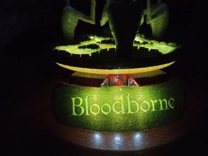 bloodborne lanterne jeu nuit lumière sang lampe poche fantômes chasseur ventilateur maison éclairage 3d print model - Mito3D