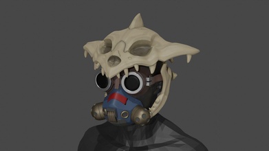 segugio giovane sangue pelle casco apice cosplay cranio giochi giocattoli 3d print model - Mito3D