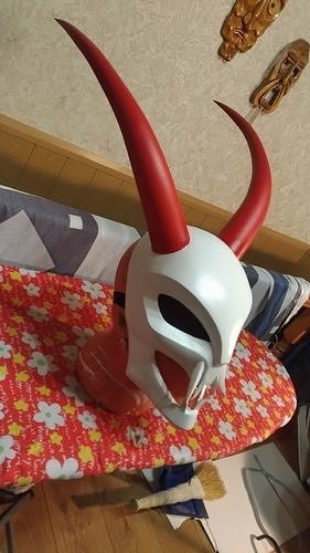 luna rossa kalista maschera stl lol league of legends cosplay lolcosplay 3dprint stampa passatempo fai 3D print model - Mito3D