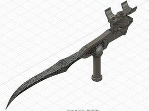 bloodrayne ikiz bıçaklar kostüm oyunu çift kanatlı 3dprint nemlendirmek dampir rayne vampir oyun hobi bıçaklı silah kendin yap 3d print model - Mito3D