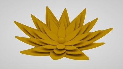 çiçeklenme flower11 mimari çiçek 3d Yazdır lotus kuyumculuk yazdırılabilir Odun dekor Sanat heykel sarkık altın elmas yüzük geometrik Japon kağıt katlama sanatı Yaprak bitki örtüsü heykeller 3d print model - Mito3D