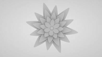 çiçeklenme çiçek 9 mimari 3d yazdır lotus kuyumculuk yazdırılabilir odun dekor sanat heykel sarkık altın elmas yüzük geometrik japon kağıt katlama sanatı yaprak öz heykeller 3d print model - Mito3D