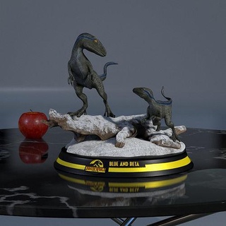 azul beta jurássico mundo Admirador arte velociraptor domínio dominio parque dinossauros dinossauro brinquedos digital3d estátua escultura esculturas 3d print model - Mito3D