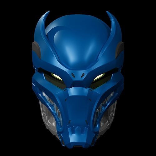 blau kapuze shinobi helm stütze cosplay rot grün lila maske schläger ritter sci fi charakter hobby diy 3D print model - Mito3D