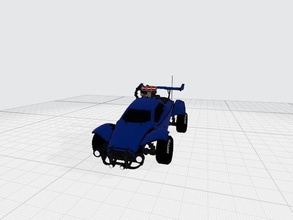 mavi oktan roket lig ligi spor araba hız canavarı yarış futbol arabası hobi kendin yap otomotiv 3d print model - Mito3D