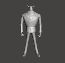 blueno 3d model man in suit horns cp9 onepiece one piece games toys 3d print model - Mito3D