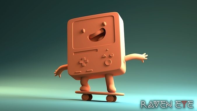 bmo - 3d print model adventure time adventuretime finn jake jakethedog nerd geek switch cartoon cartoonnetwork skateboard iceking princess bubblegum art sculptures 3D print model - Mito3D