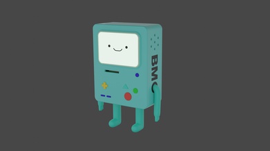 bmo aventure temps 3d impression l'aventure jouet figurine statuette dessin animé jeux jouets 3d print model - Mito3D