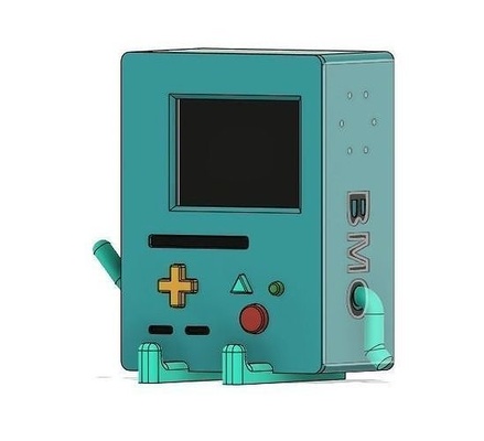 bmo anzeige abenteuer statue roboter scifi box karikatur charakter 3dprint niedlich druckbar familie ausrüstung außen haus technologie spiele spielzeuge 3d print model - Mito3D