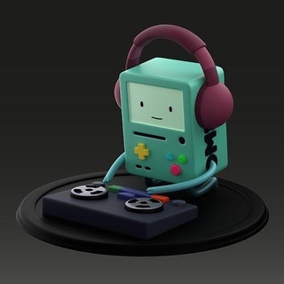 bmo dj Aventura Horadeaventura bmostl bmo3dmodel jogos brinquedos arte esculturas 3d print model - Mito3D