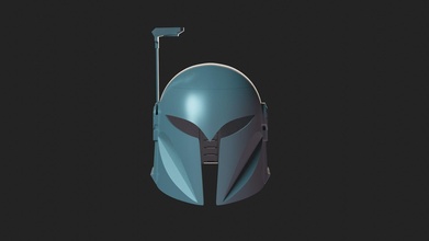 bo-katan helmet replica -the mandalorian version bo katan star wars kryze mandalore armor cosplay costume prop hobby diy 3d print model - Mito3D