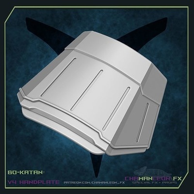 bo katan koska reeves cosplay mano piatti mandalorian stella guerre 3dprint niteowl arte scansioni repliche armatura per via zuppa 3d print model - Mito3D