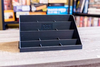 board game manager boardgame organizer decks tokens cards catan table games gamer holder deck tabletop rpg gaming card piece toys 3d print model - Mito3D