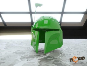 boba fett 3d imprimible casco estrella guerras guerra galaxias impresión arte escaneos réplicas 3d print model - Mito3D