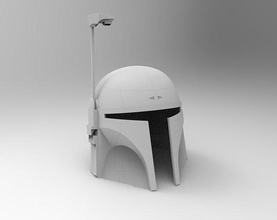 boba fett helmet salmeron star wars hobby diy robotics 3d print model - Mito3D