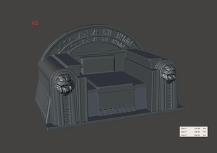 star wars inspired boba fett jabba palace throne 6 inch scale mandalorian sci fi games toys art sculptures 3d print model - Mito3D