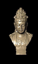 bodhisattva jewelry statue geometric solid figurine bust monument figure statuette sculpture pendants 3d print model - Mito3D