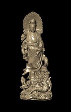 bodhisattva la joyería estatua estatuilla el busto sólido imprimible plata dios anillo de diamante colgantes 3d print model - Mito3D