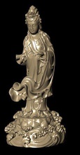bodhisattva jewelry statue figurine solid printable buddha silver pendants 3d print model - Mito3D