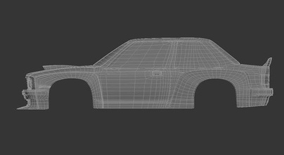 body rc car 1-24 rcdrift 3dprint toy rccar hobby diy 3d print model - Mito3D