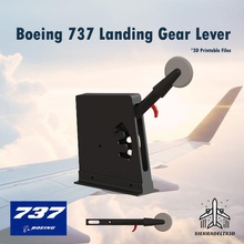 boeing 737 landing gear lever homecockpit fsx 2020 flighsimulator b737 saitek prepar3d xplane throttle quadrant 3d print printable arduino hobby diy electronics 3d print model - Mito3D