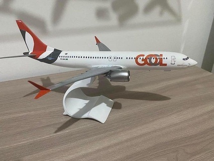 boeing 737 max ready 3d printing 737max b737 8 jet plane commercial aircraft airlines hobby diy 3d print model - Mito3D