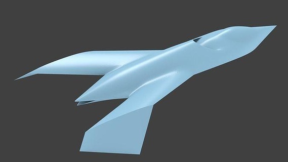 boeing yf 118 avião aeronave voar militares jato vôo bombardeiro lutador ar furtividade demonstrador passatempo faça 3d print model - Mito3D