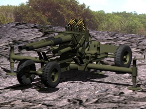 bofors zwilling 40mm anti aircraft gewehr druckbar aint flugzeug artillerie ww2 verbündet waffen aa flak archie pom marine armee hobby diy 3d print model - Mito3D