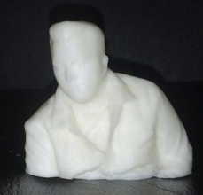 bogman ball bust head kinect lego makerbot minifig pla scan art scans replicas 3d print model - Mito3D