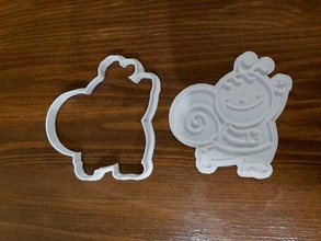 bogyo cookie cutter stamp hungarian tale house kitchen dining 3d print model - Mito3D