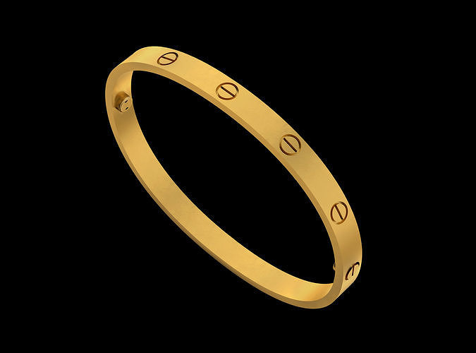 parafuso pulseira metálico ouro prata platina mulher homem joalheria pulseiras 3D print model - Mito3D